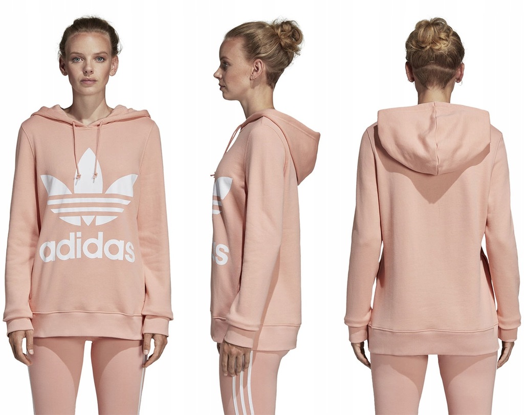 Adidas Trefoil Hoodie DV2560 Oversized Graphi...