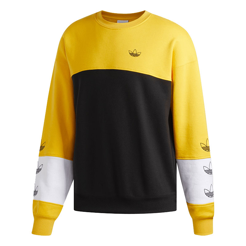 Adidas originals Rivalry Crew Casual Sweatshirt Men Yellow DZ9137 Shirt