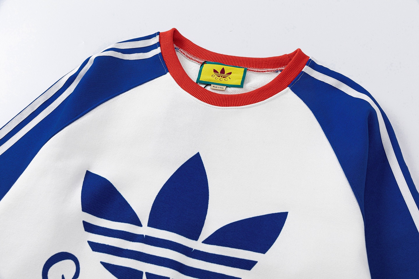 Adidas X Gucci Collaboration 2023 Sweater RD00145 Neck Tees Trefoil Sweater