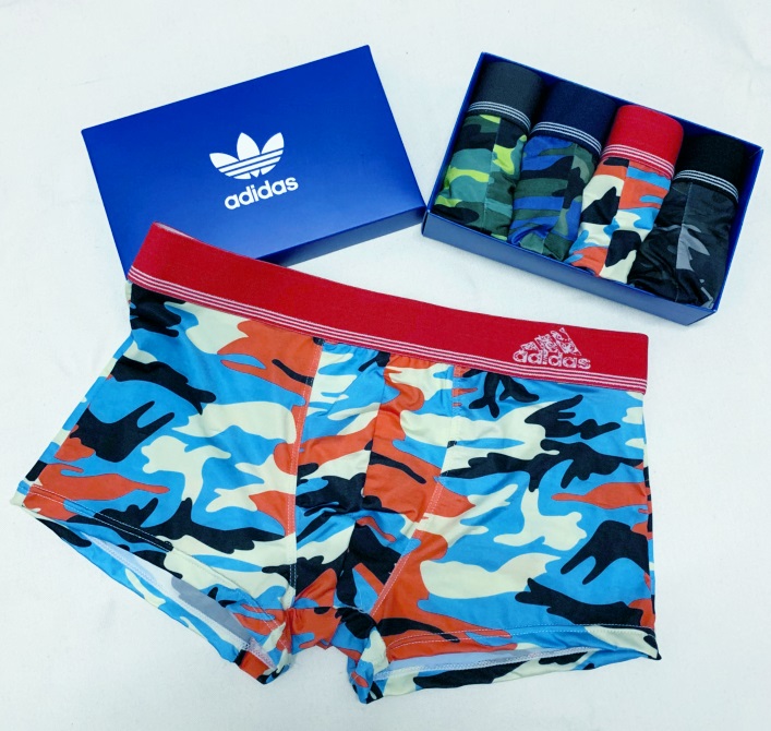 Adidas Original Men's Underwear Boxers 1 Box 4pcs Camo Underwear four Colors
