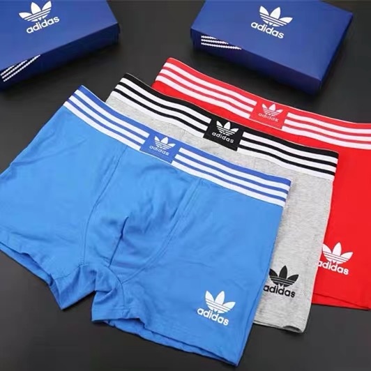 6PCS PRICE Adidas Original 6pcs Wholesale Men's Underwear Boxers 6 Colors without Box packing