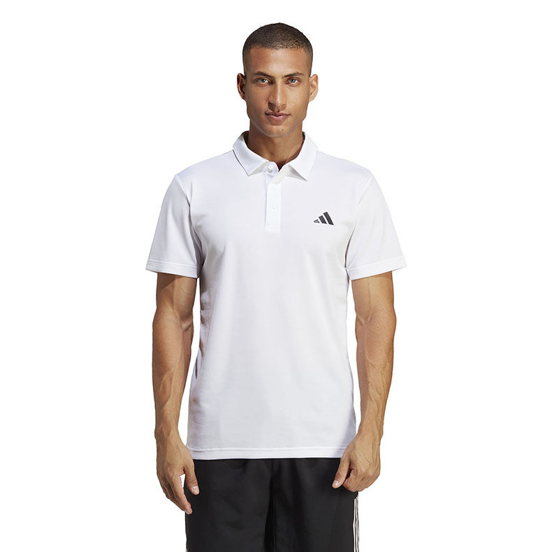 Adidas Mens FAB Polo Tees HR8729 Tennis T-Shirts Sport Top White Tees HR8730 Black Tshirt 2 Colors