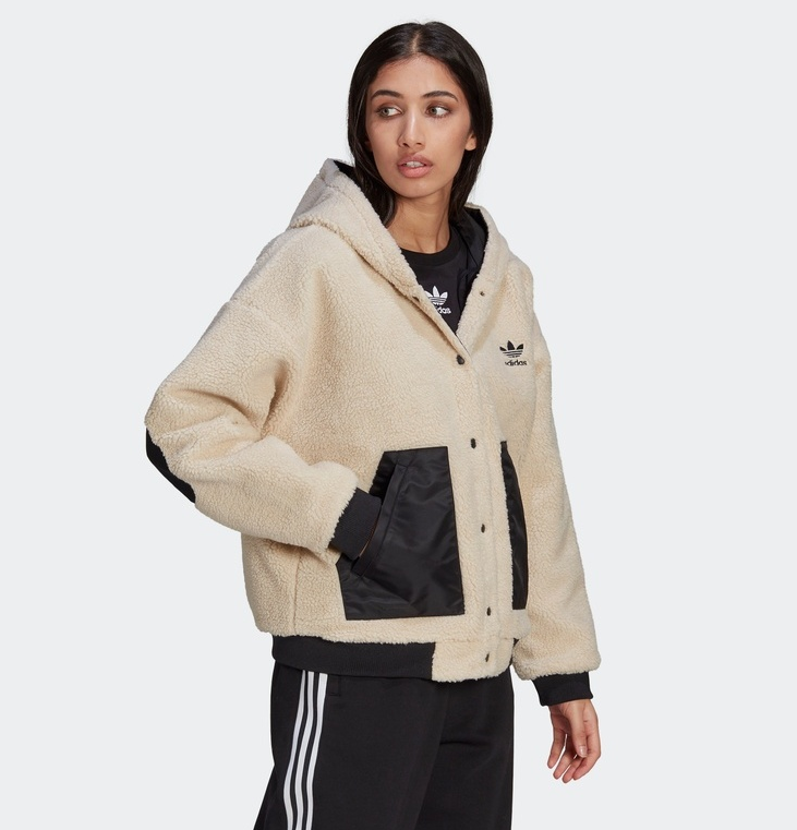 Adidas Originals Sherpa Jacket Lamb Wool Reve...