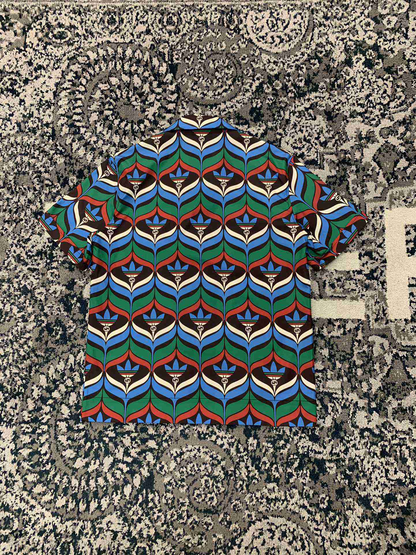 Adidas x Gucci Trefoil Collaboration Sport Tshirt Summer Bowling Tees