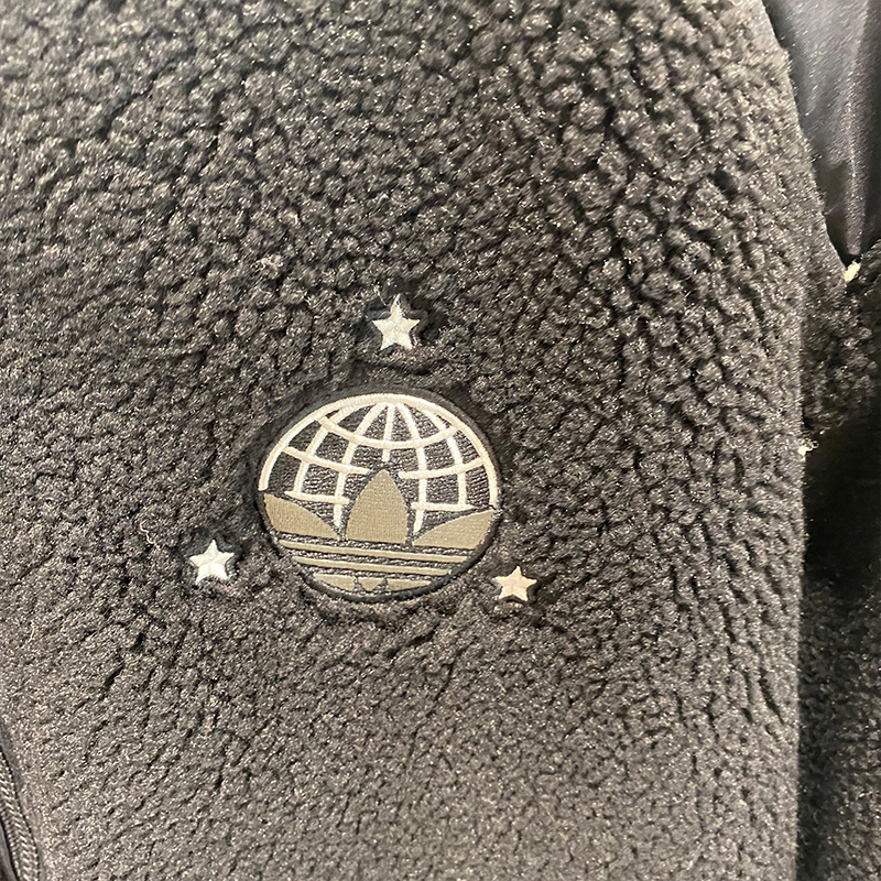 Adidas Originals MC Sherpa Jacket Logo HS2006 Beige HS2004 Black Fleece Jacket