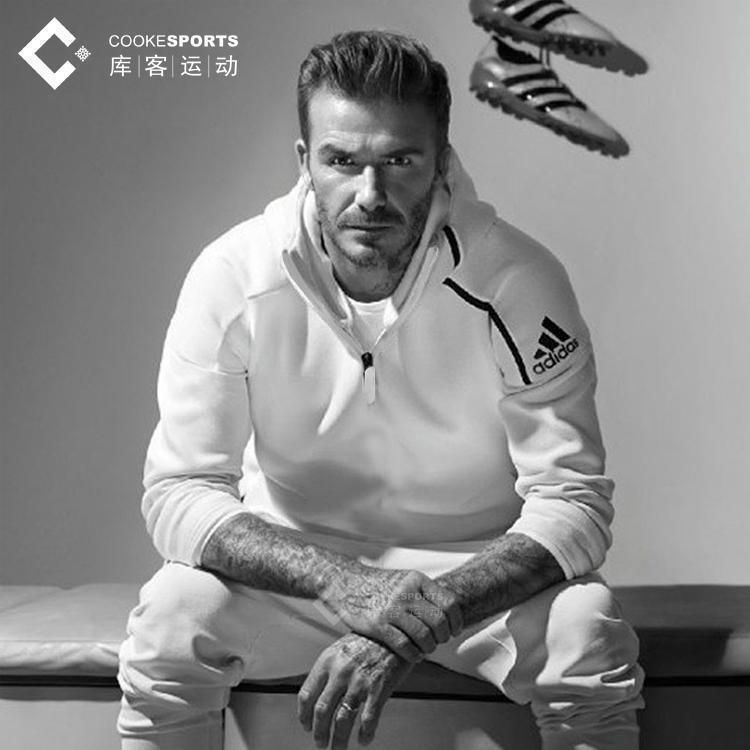 Original Adidas CD6277 Mens ZNE Pulse Full Zip Hoodie White Running Training Sport White Hoody