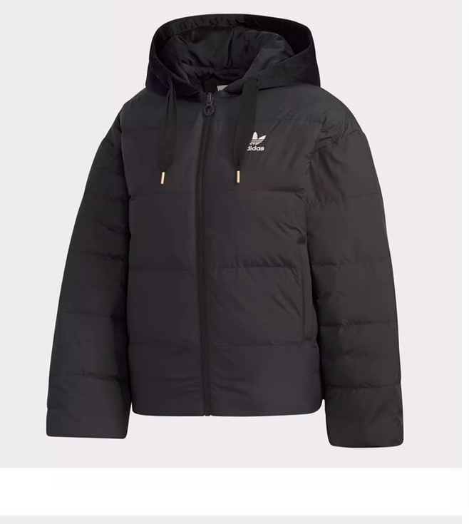 Adidas Superstar Down Jacket Black DH4579 Women Winter SST Down Coat