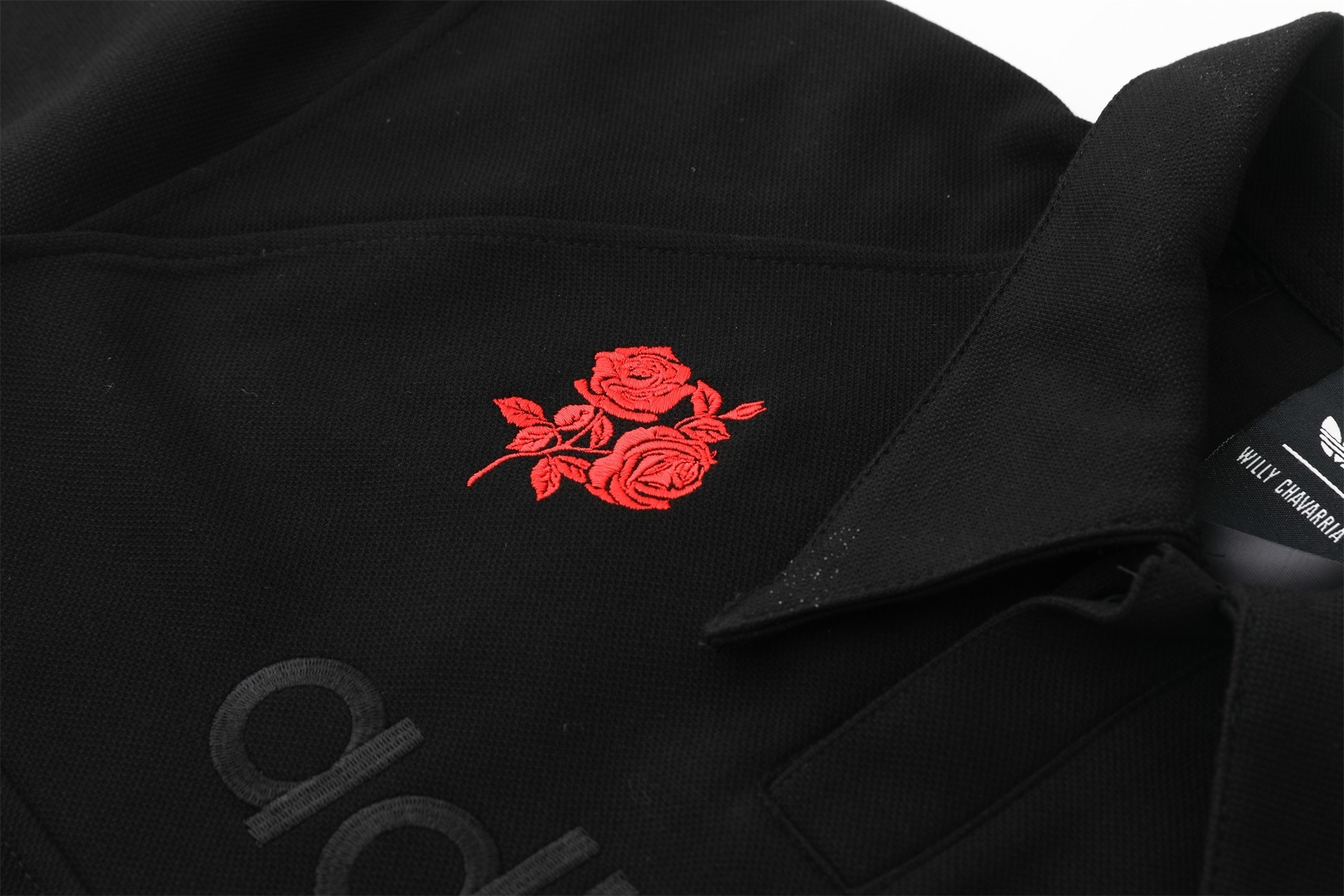 adidas x Willy Chavarria Logo Polo Shirt 'Black' - JV8848